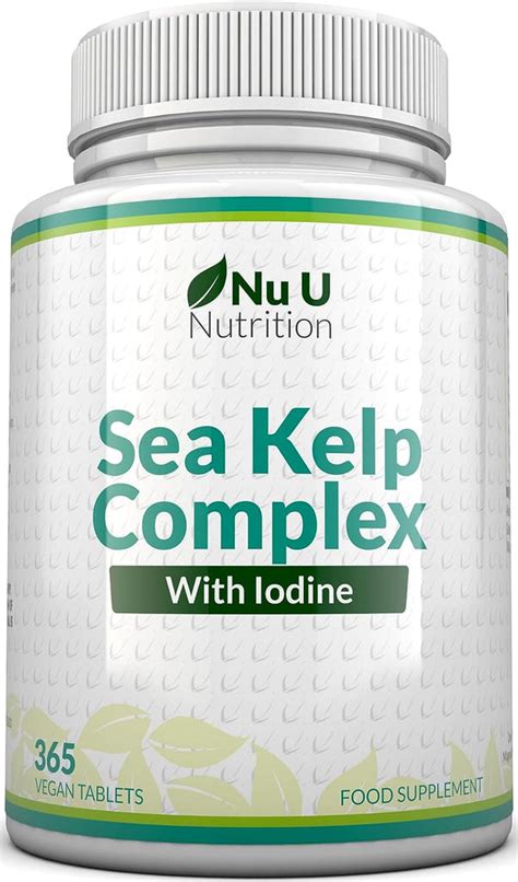 Sea Kelp Tablets 2000mg - 365 Vegan Tablets - 1 Year Supply – Nu U ...