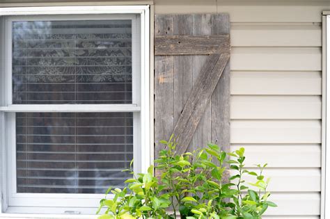 Rustic Farmhouse Window Shutters (Set of 2) - Barnwood USA