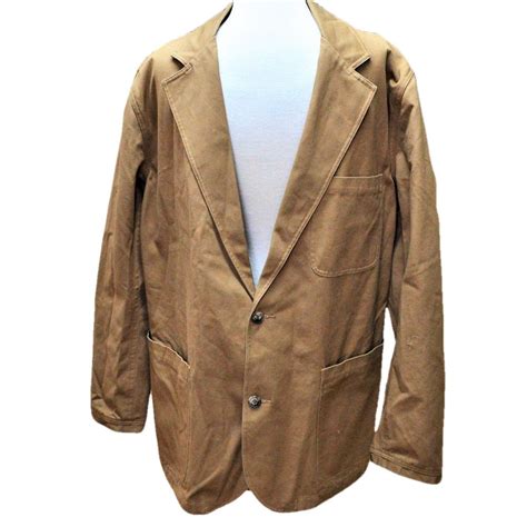 Duluth Trading Co Mens LT Tall Firehouse Presentation Jacket Brown ...