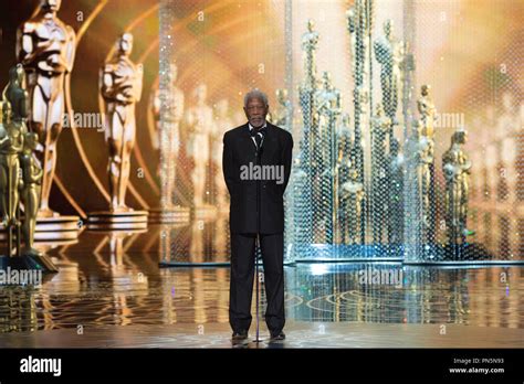 Morgan Freeman presents the Oscar® for Best motion picture of the year during the live ABC ...