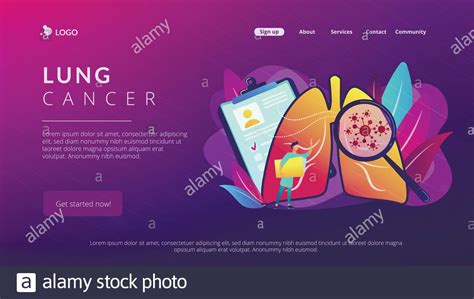 Human lung cancer cell Stock Vector Images - Alamy