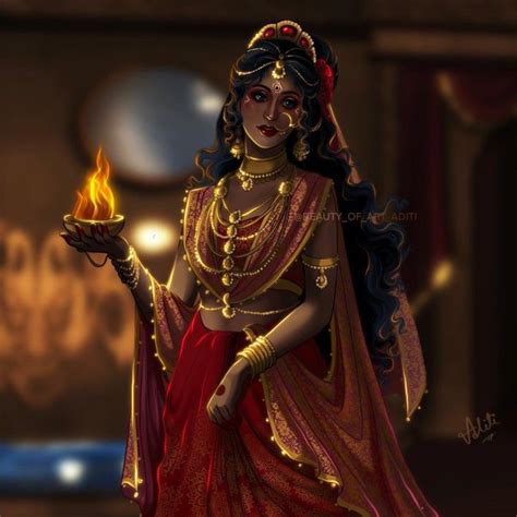 Panchali Draupadi | Female art, Goddess artwork, Indian art paintings