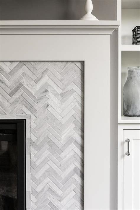 Herringbone Tile Fireplace Surround – Mriya.net