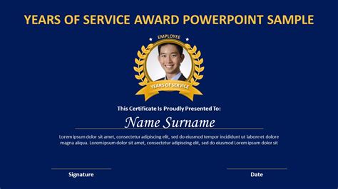 Years of Service Award PowerPoint Template | PPT Templates