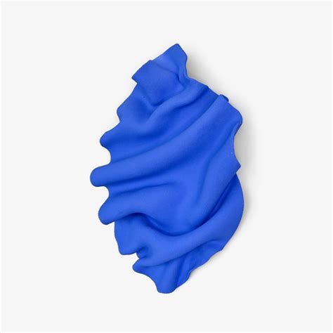 Wave Wall Sculpture (Cobalt)