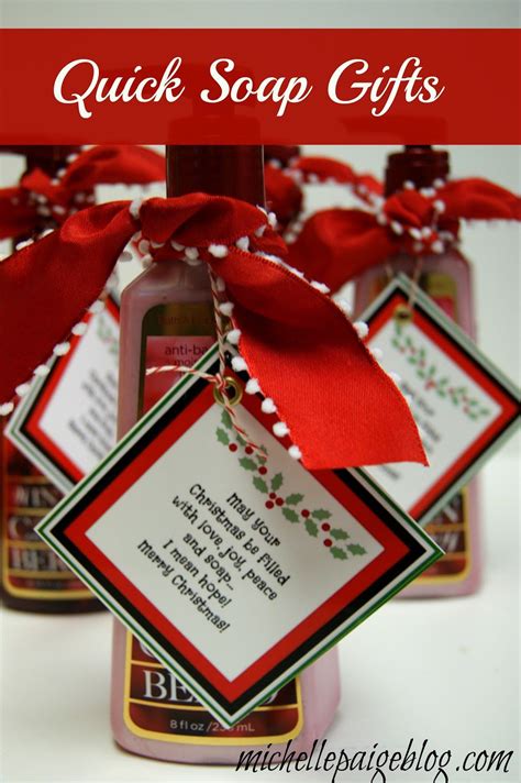 Hand Soap Christmas Gift Tags Free Printable