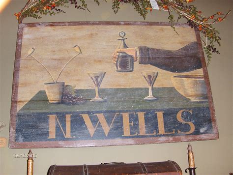 Tavern sign by Steve Shelton. Available at the Whitehorse Antiques, Rocheport… | Antique signage ...