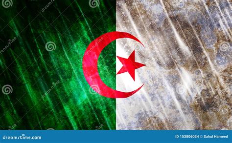 Algeria Flag stock photo. Image of backgrounds, cloth - 153806034