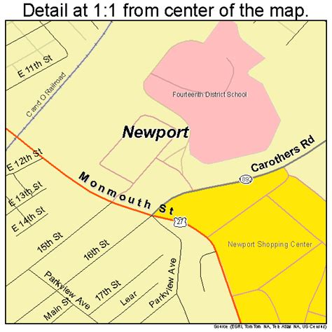 Newport Kentucky Street Map 2155884