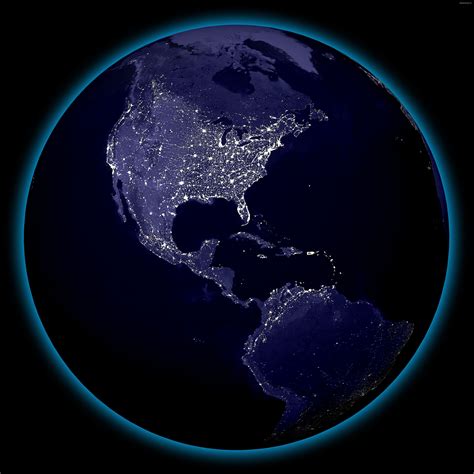 Earth night lights from space | High Resolution Night View of Earth From Space | Free Graphic ...