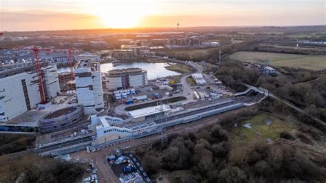 Reading's Green Park station taking shape as aerial footage shows ...