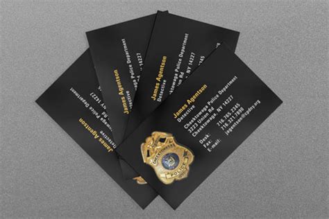 State & Municipal Police Business Cards | Kraken Design