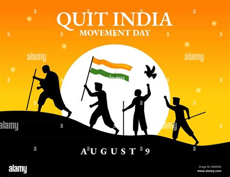 Quit india movement Stock Vector Images - Alamy