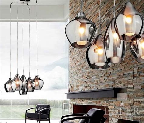 Five Light Cluster Pendant - Drop of 1200mm | Ceiling lamps living room ...