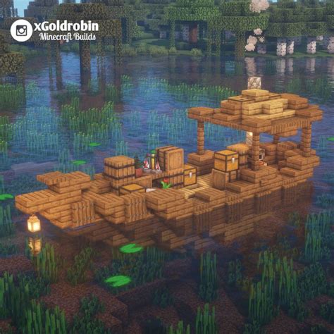 A small boat. : Minecraft | Minecraft architecture, Minecraft crafts ...