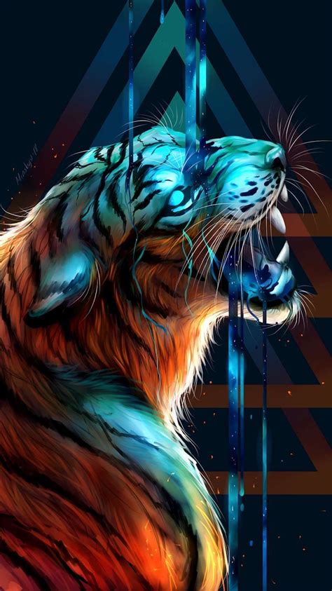 Tiger Art Wallpapers - Wallpaper Cave