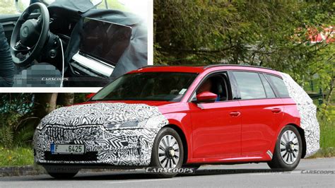 2024 Skoda Octavia Spied With Revised Styling And Updated Interior ...