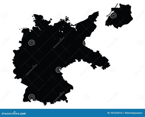 Map of Weimar Republic stock vector. Illustration of labels - 181323415