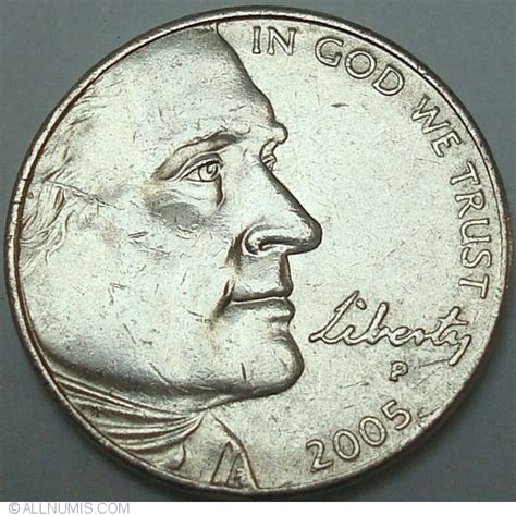 [ERROR] Jefferson Nickel 2005 - striking error - extra material, Errors ...