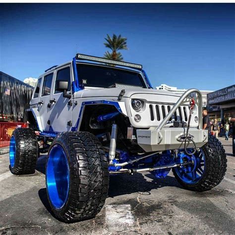 Pin by juan zapata on 〰 Jacked Up 〰 | Badass jeep, Jeep truck, White jeep