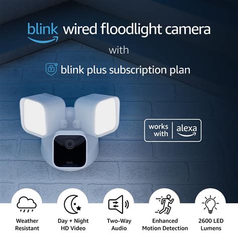 Amazon.com: Blink Wired Floodlight Camera With 1-Year Subscription ...