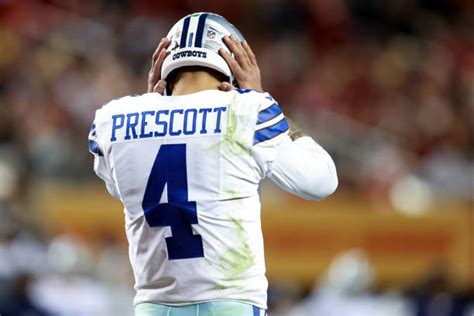 Dak Prescott Throws Two Interceptions as San Francisco Advances