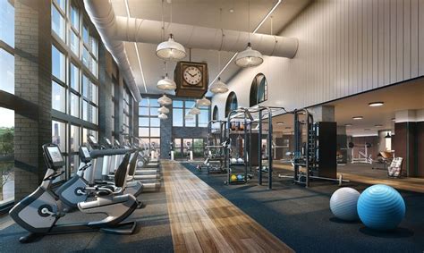 The 15 best gyms in NYC residential buildings | 6sqft | Dekor, Duvar