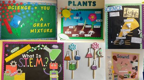 Science lab decoration ideas for School/Science bulletin board design/Science classroom ...