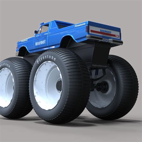 Bigfoot 5 Largest Monster Truck | CGTrader