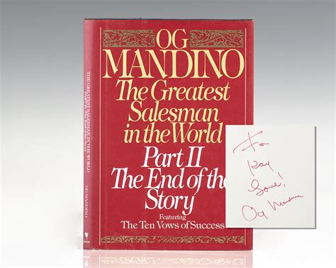 The Greatest Salesman In The World Og Mandino First Edition Signed