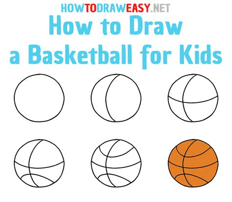 How to Draw a Basketball for Kids - Draw for Kids