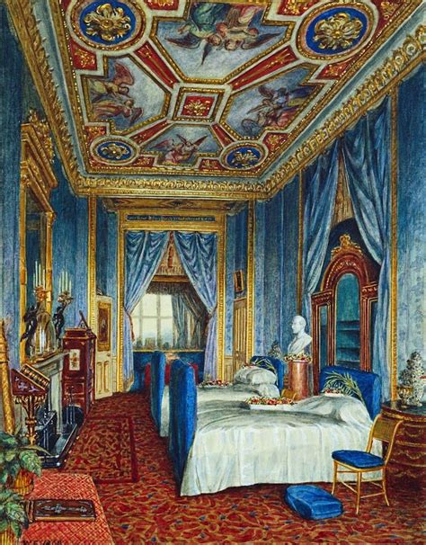 Dormitorio del príncipe Alberto en Windsor | Blue rooms, Windsor castle, Historical interior