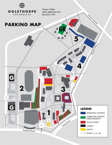 parking map image - Campus Safety