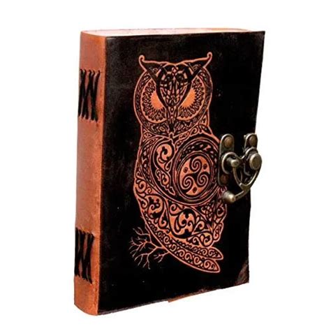 Leather Notebook - Best Leather Notebook with Owl Embossed