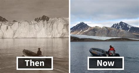 7 Shocking Photos Reveal What 100 Years Of Climate Change Has Done To Arctic Glaciers | Bored Panda