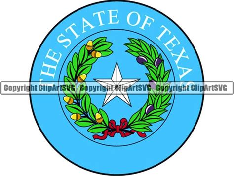 Texas State Seal Flag U.S. US United America American Nation - Etsy