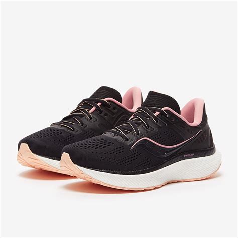 Saucony Womens Hurricane 23 - Black / Rosewater - Womens Shoes | Pro:Direct Soccer