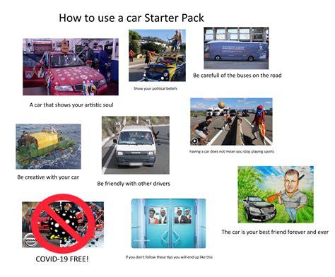 How to use a car Starter Pack : r/starterpacks