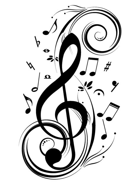 Musical note Clef Musical notation Wall decal - Vibrant notes png download - 650*861 - Free ...