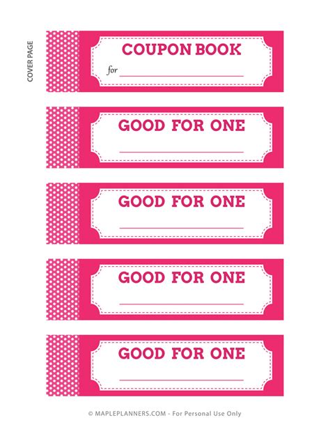 Coupon Book DIY - Download Free Printables