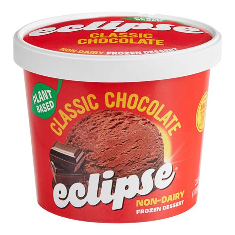 Eclipse Foods Vegan Chocolate Ice Cream 3.6 fl. oz. - 24/Case