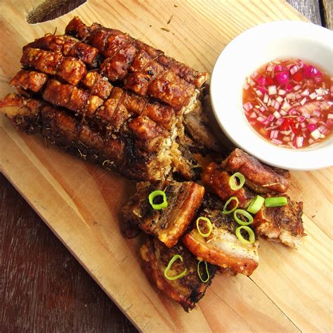 Roasted Layered Herbed Pork Belly Strips