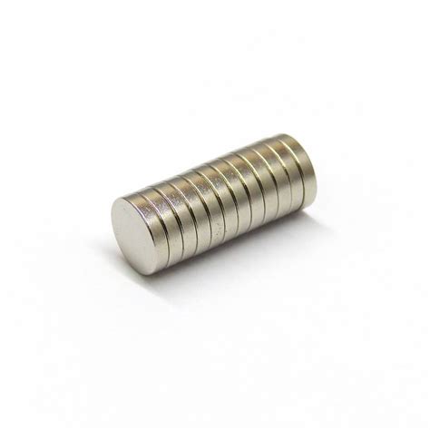 Disc Neodymium Magnets 10mm dia x 2mm 12pcs/pack