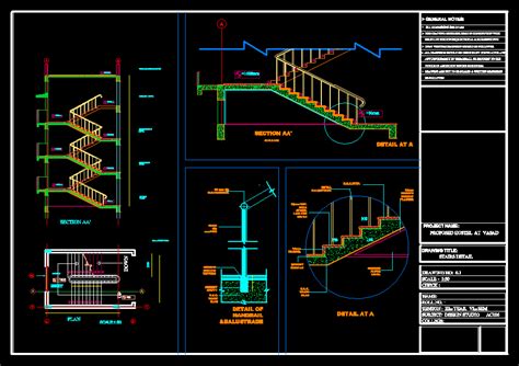 Stair Details Cad Design Free Cad Blocksdrawingsdetails | Images and ...