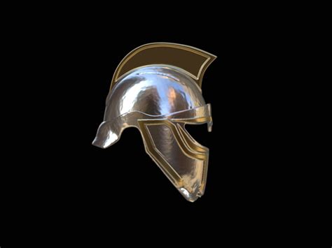 3D Printed 2. slightly broken Helmet fantasy sparta by artman | Pinshape