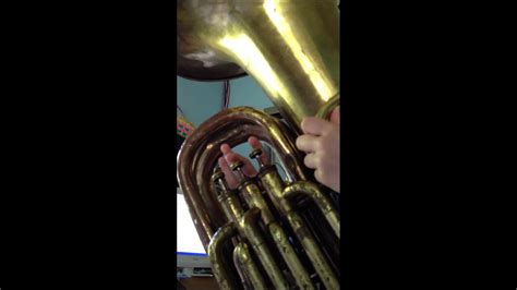 B flat tuba scale BB flat tuba - YouTube