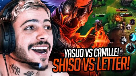SHISO VS LETTER - YASUO VS CAMILE - WILD RIFT - YouTube