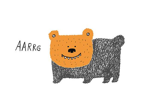 Bear Growling Drawing Stock Photos, Pictures & Royalty-Free Images - iStock