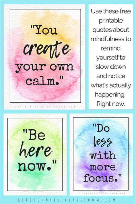 Free Printable Mindfulness Cards