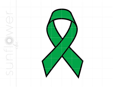 Cerebral Palsy Ribbon SVG Green Cerebral Palsy Ribbon - Etsy